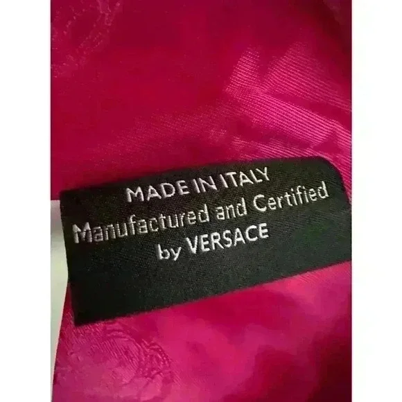 VERSACE PINK SLEEVELESS ZIP UP BACK FULLY LINED DRESS SIZE SMALL - Picture 12 of 16
